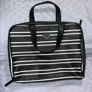 Tommy Hilfiger Black Striped Makeup bag